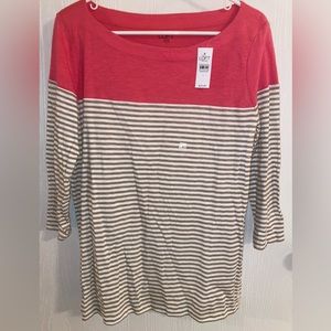 Brand New Ladies Loft 3/4 length sleeve top -Size L